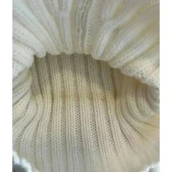 VTG Cotton Wool blend Marled Essentials Sweater Cable Knit Medium - Picture 10 of 10